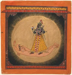 Bhadrakali dans le soleil levant